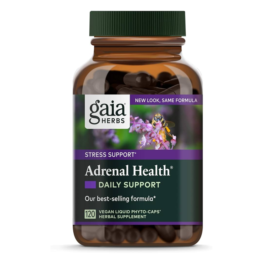 Gaia Herbs Adrenal Health Daily Support, Stress Relief and Adrenal Fatigue Supplement