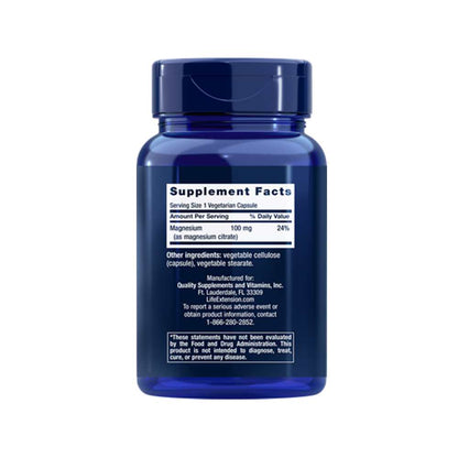 Life Extension Magnesium (citrate) 100 Mg, 100 Vegetarian Capsules