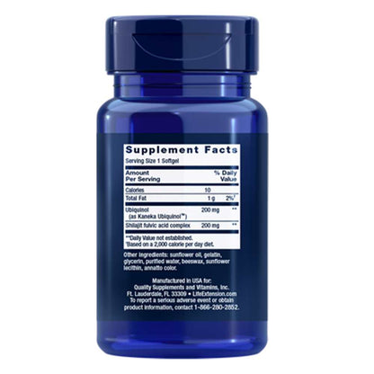 Life Extension Super Ubiquinol Co Q10 with Enhanced Mitochondrial Support™ 200 Mg, 30 Softgels