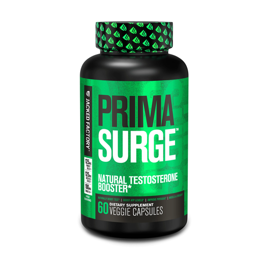 JACKED FACTORY Prima Surge - Natural Testosterone Booster 60 Capsules