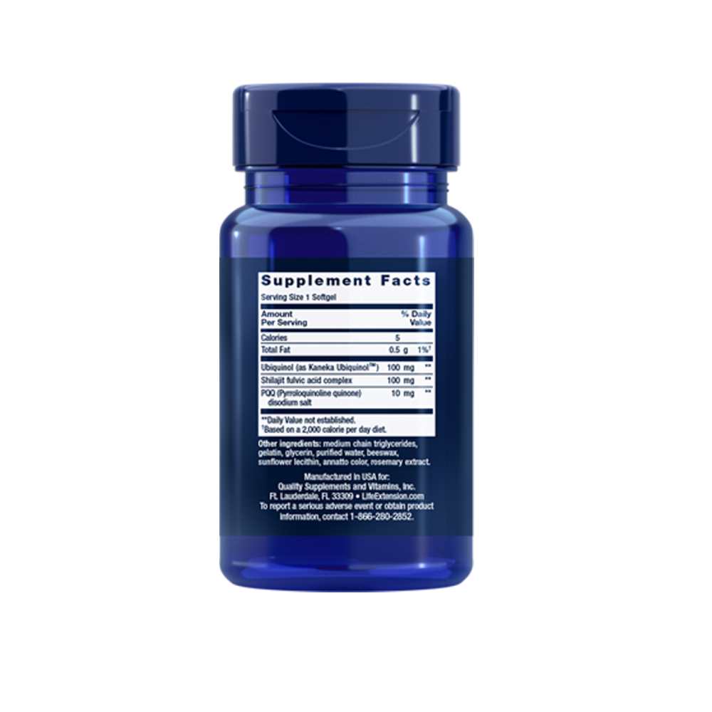 Life Extension Super Ubiquinol Co Q10 with Pqq 100 Mg, 30 Softgels