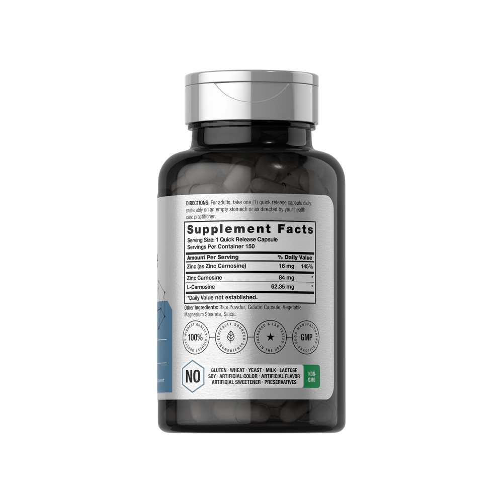 Horbäach Zinc Carnosine 84mg | 150 Capsules