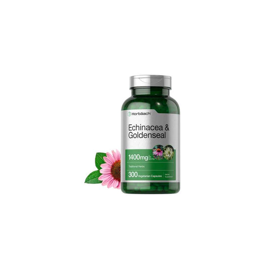 Horbäach Echinacea Goldenseal 1400mg per Serving | 300 Capsules