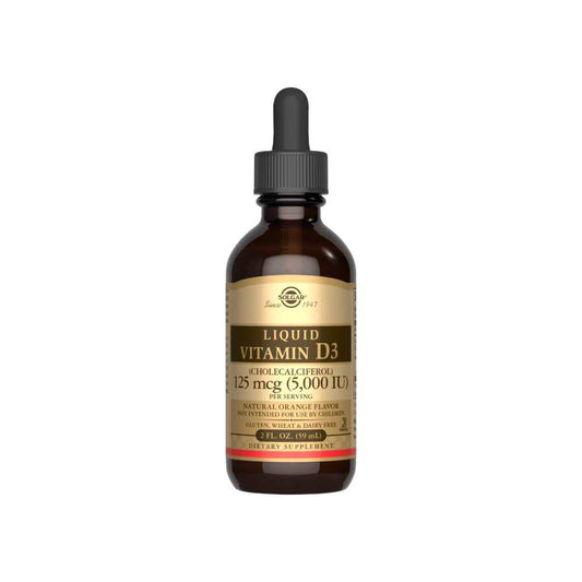 Solgar Liquid Vitamin D3 (cholecalciferol) 125 Mcg (5,000 Iu) – Natural Orange Flavor 59ml