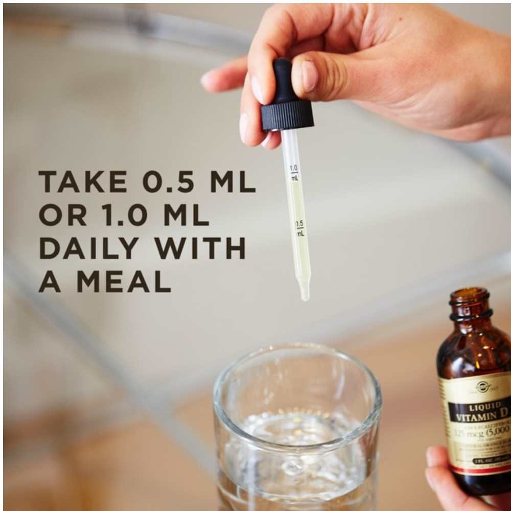 Solgar Liquid Vitamin D3 (cholecalciferol) 125 Mcg (5,000 Iu) – Natural Orange Flavor 59ml