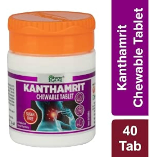 Patanjali Divya KANTHAMRIT Chewable Tablet