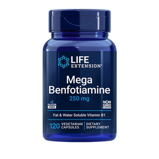Life Extension Mega Benfotiamine 250 Mg, 120 Vegetarian Capsules