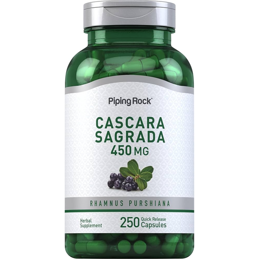 Piping Rock Cascara Sagrada Capsules 450MG