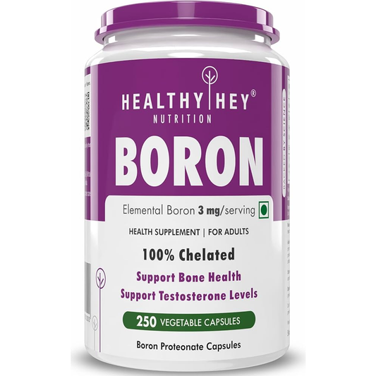 Boron 3MG Supplement Testosterone Boost By HealthyHey Nutrition