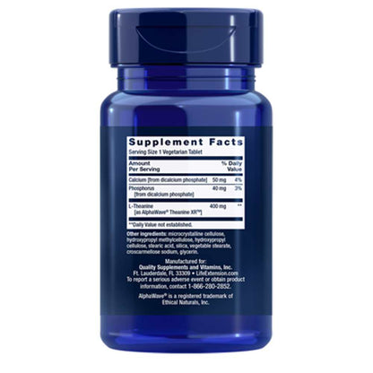 Life Extension Theanine Xr™ Stress Relief 30 Vegetarian Tablets