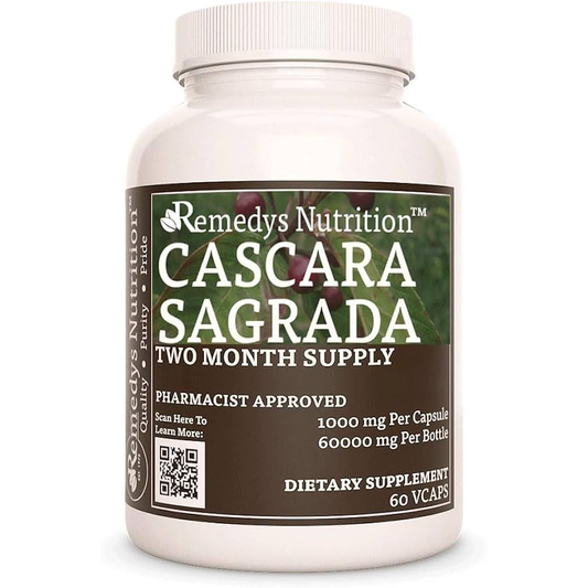 Remedy's Nutrition Cascara Sagrada | 1,000MG - 60 Capsules