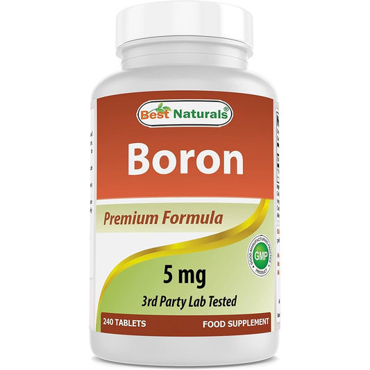 Boron Supplement 5mg for Arthritis By Best Naturals