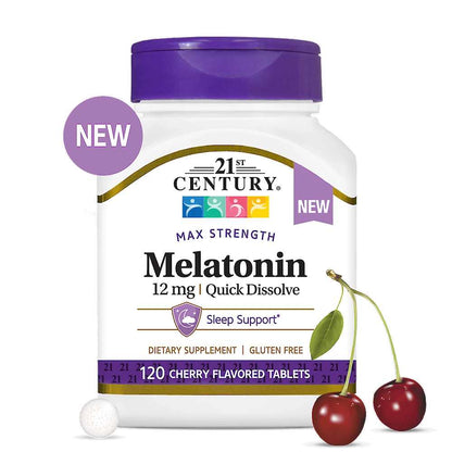 21st Century Melatonin 12 Mg - Max Strength 120 Tabs