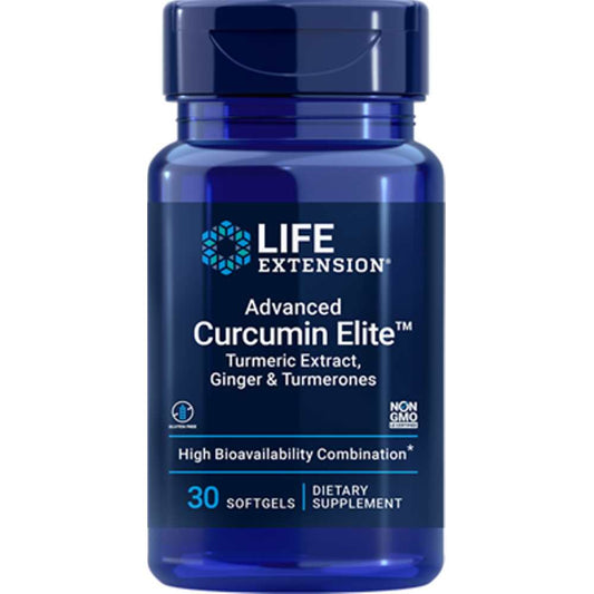 Life Extension Advanced Curcumin Elite™ Turmeric Extract, Ginger & Turmerones – 30 Softgels
