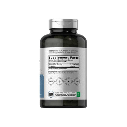 Horbäach L-Theanine 200mg | 400 Capsules
