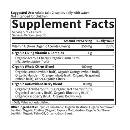 Garden of Life Living Vitamin C Antioxidant Blend 60 Caplets