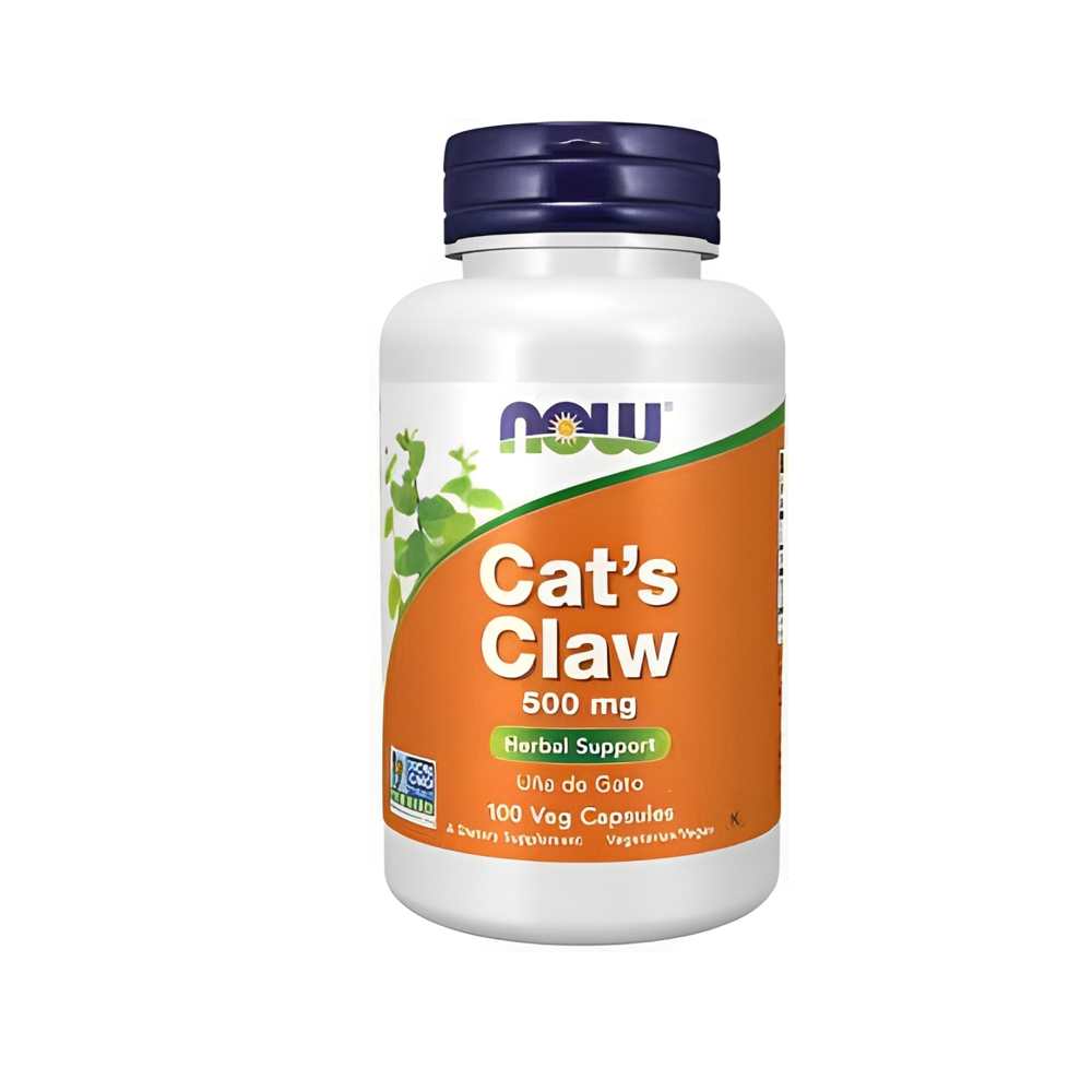 Now Foods Cat's Claw 500mg – Herbal Immune & Joint Support (100 Veg Capsules)