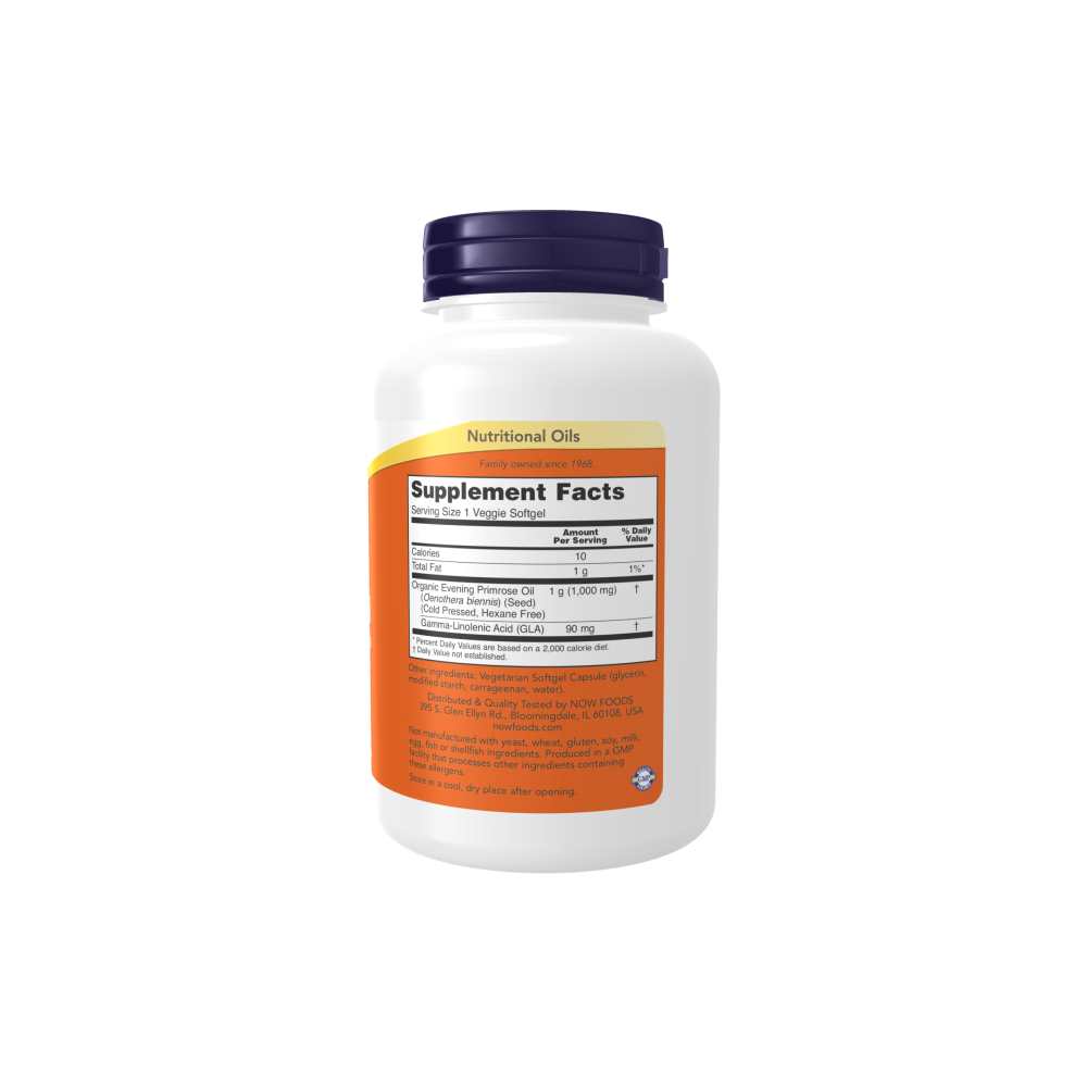 Now Foods Evening Primrose Oil 1000mg – Women's Health Support – 90 Vegan Softgels