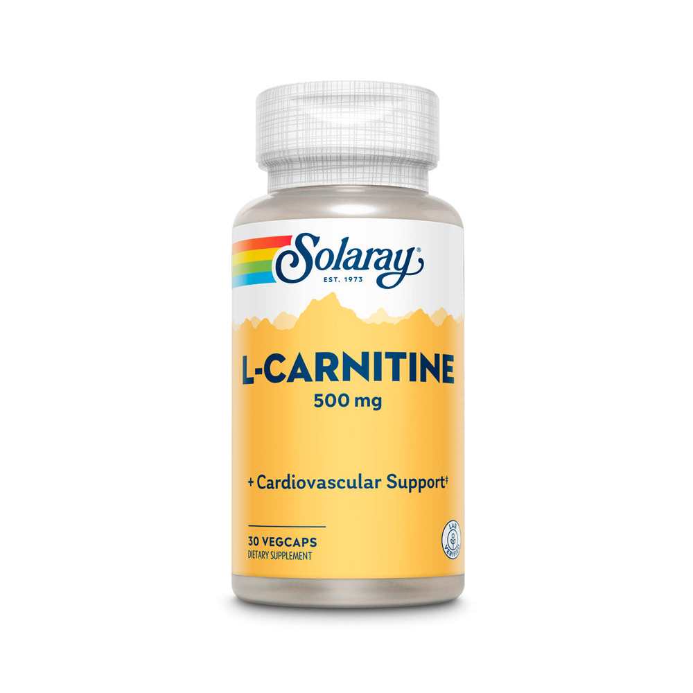 Solaray L-Carnitine, Free Form 500mg 30 Caps