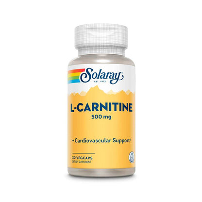 Solaray L-Carnitine, Free Form 500mg 30 Caps