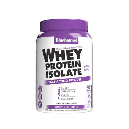 Bluebonnet Nutrition Whey Protein Isolate Original Powder 496g