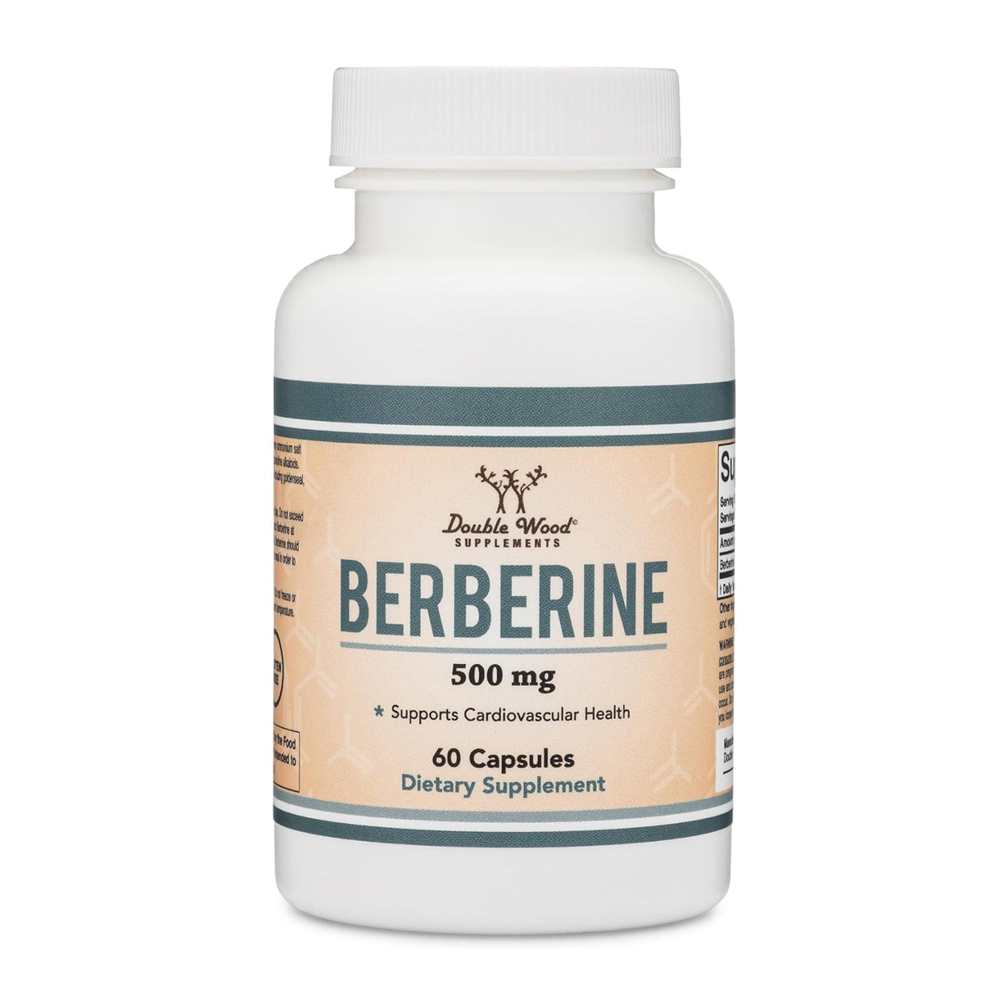 Double Wood Berberine 500mg – Cardiovascular & Metabolic Support (60 Capsules)