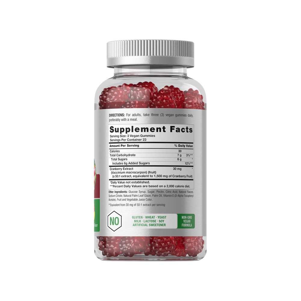 Horbäach Cranberry 1500mg per Serving | 70 Gummies