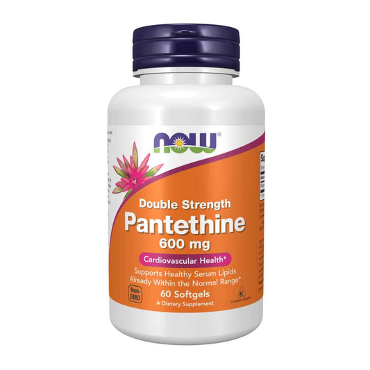 Now Foods Pantethine 600 Mg – Double Strength for Heart Health – 60 Softgels