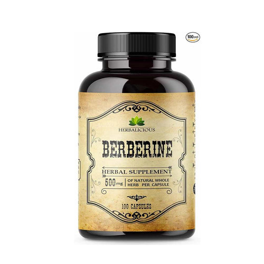 Herbalicious Berberine Supplement 100 Caps