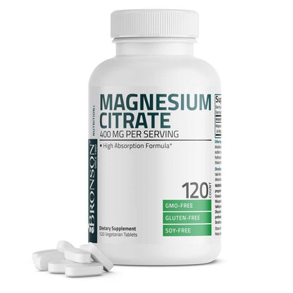 Bronson Vitamins Magnesium Citrate 120 Tabs