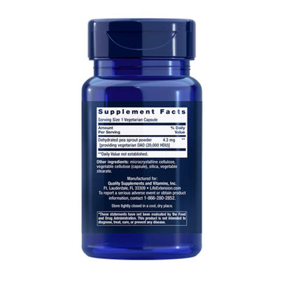 Life Extension Food Sensitivity Relief with Diamine Oxidase (dao) – 60 Vegetarian Capsules