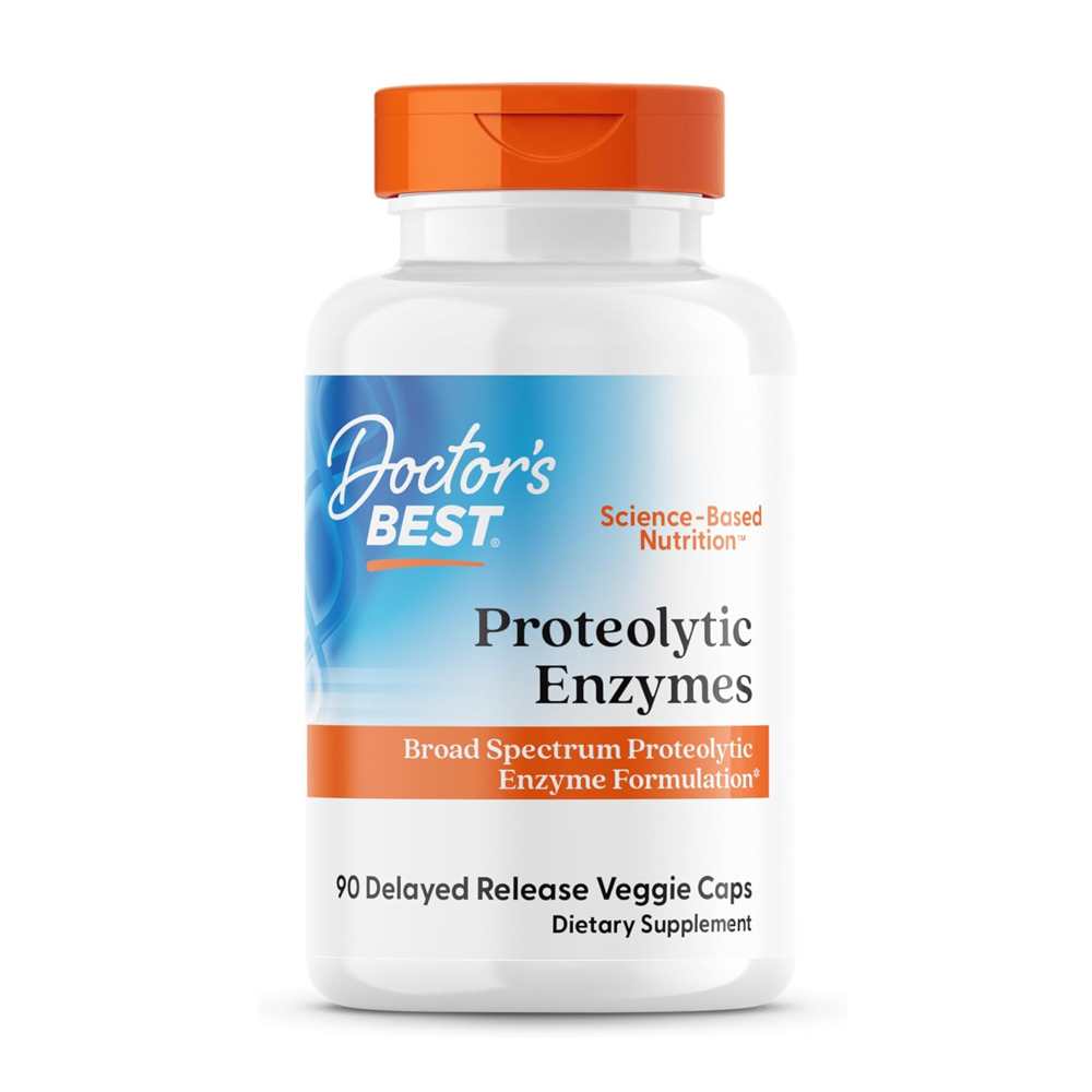Doctor’s Best Proteolytic Enzyme Complex | 90 Delayed-Release Veggie Caps