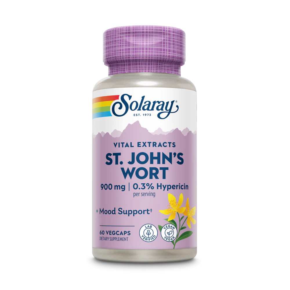 Solaray St. John's Wort Extract 2 Daily, 900mg 60 Caps