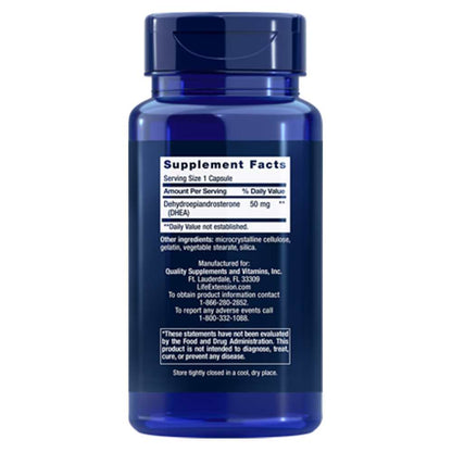 Life Extension Dhea Dehydroepiandrosterone 50 Mg – 60 Capsules