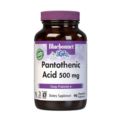 Bluebonnet Nutrition Pantothenic Acid 500 Mg 90 Caps