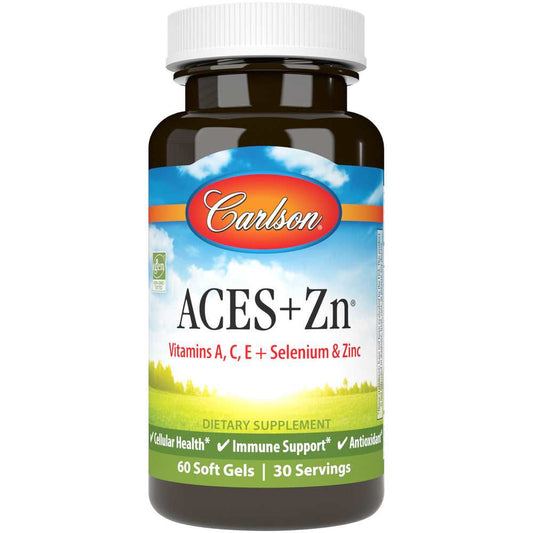 Carlson ACES+Zn – Antioxidant Formula with Vitamins 60 Softgels