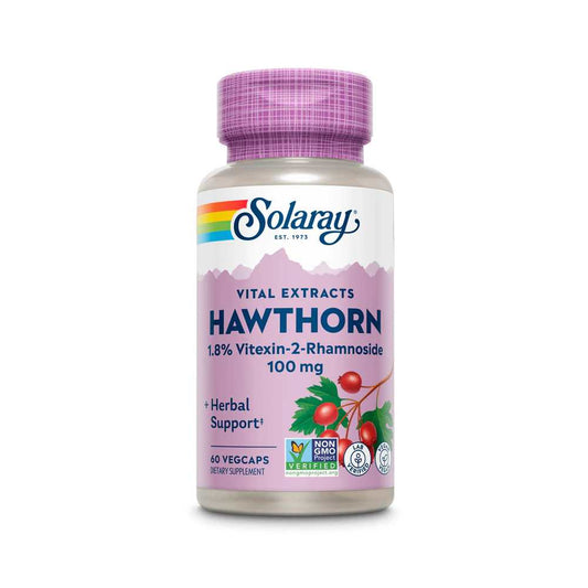 Solaray Hawthorn Aerial Extract 100mg 60 Caps