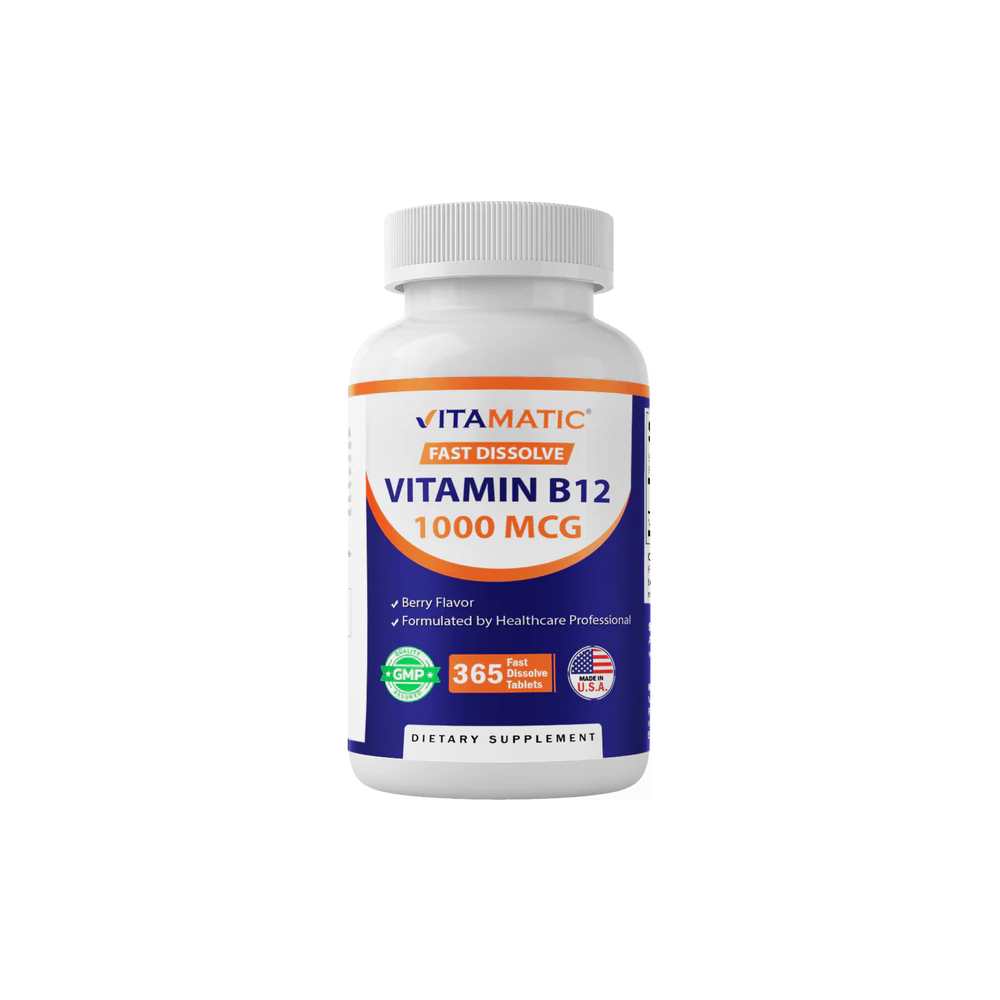 Vitamatic Vitamin B12 1000 mcg - 365 Fast Dissolve Tablets