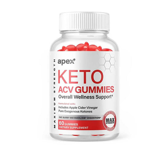 Apex Keto Acv Gummies Maximum Strength | Apple Cider Vinegar + Exogenous Ketones | Fat Burn, Metabolism, Digestion | 60 Gummies