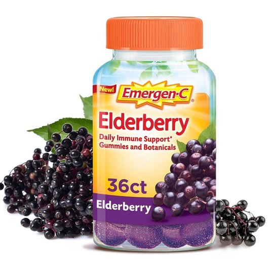 Emergen-C Botanicals Elderberry Immune Support Gummies