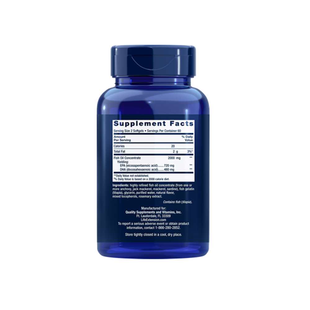 Life Extension Mega Epa/dha 120 Softgels