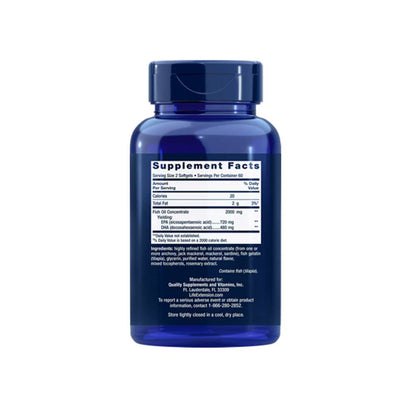 Life Extension Mega Epa/dha 120 Softgels