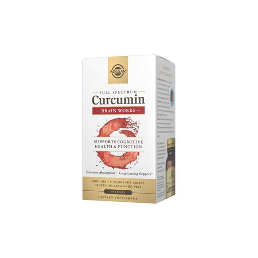 Solgar Full Spectrum Curcumin Brain Works 90 Licaps