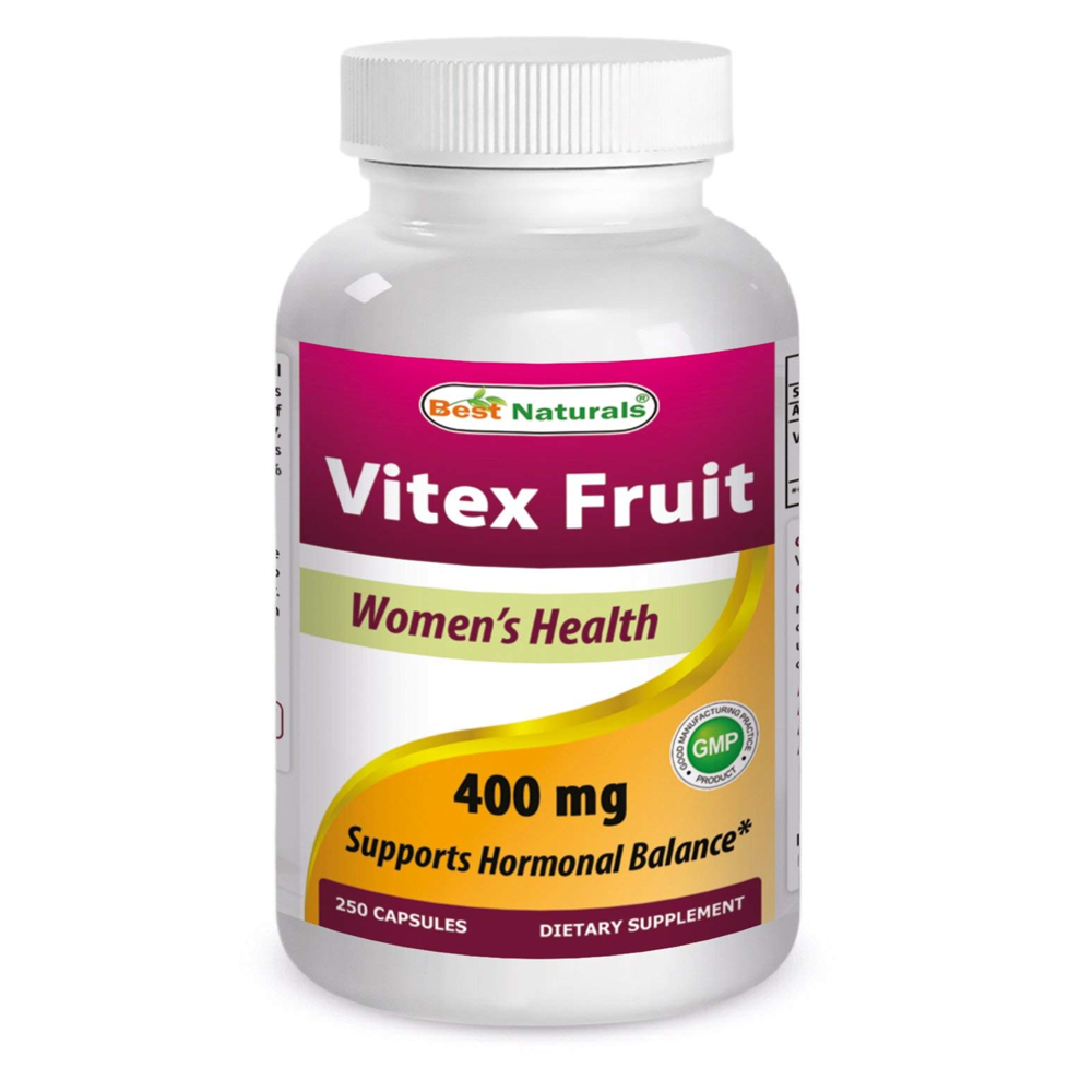 Best Naturals Vitex Chasteberry ( Vitax Fruit) 400MG - 250 Capsule | Supports Hormonal Balance