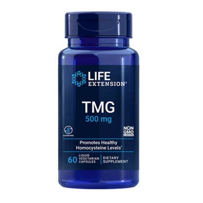 Life Extension Tmg 500 Mg, 60 Liquid Vegetarian Capsules
