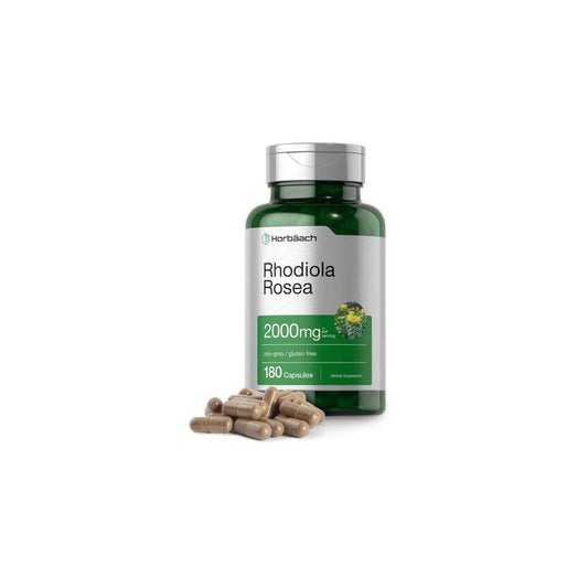 Horbäach Rhodiola Rosea Root 2000mg per Serving | 180 Capsules
