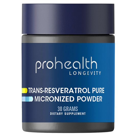 Trans-Resveratrol Pure Micronized Powder - 30 Grams By Prohealth Longevity