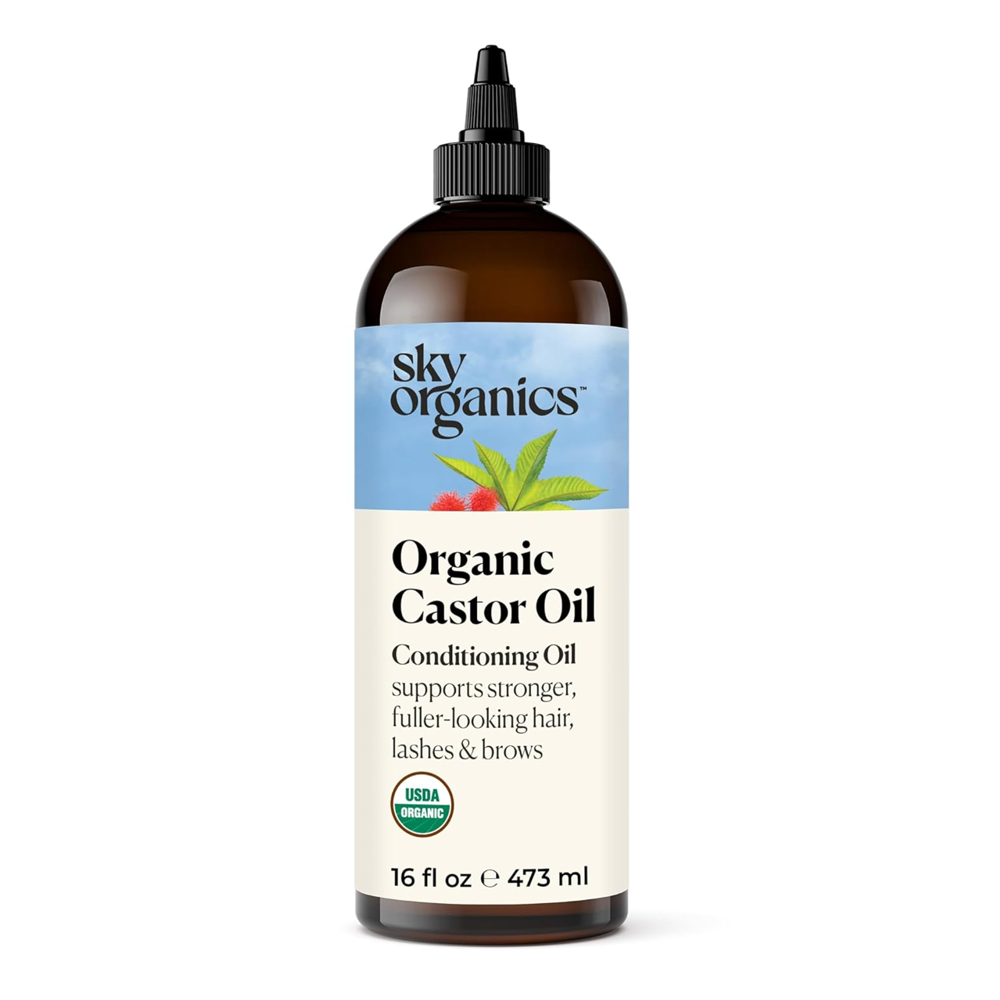 Castor Oil By Sky Organics - Supports Stronger & Fuller Looking Hairs