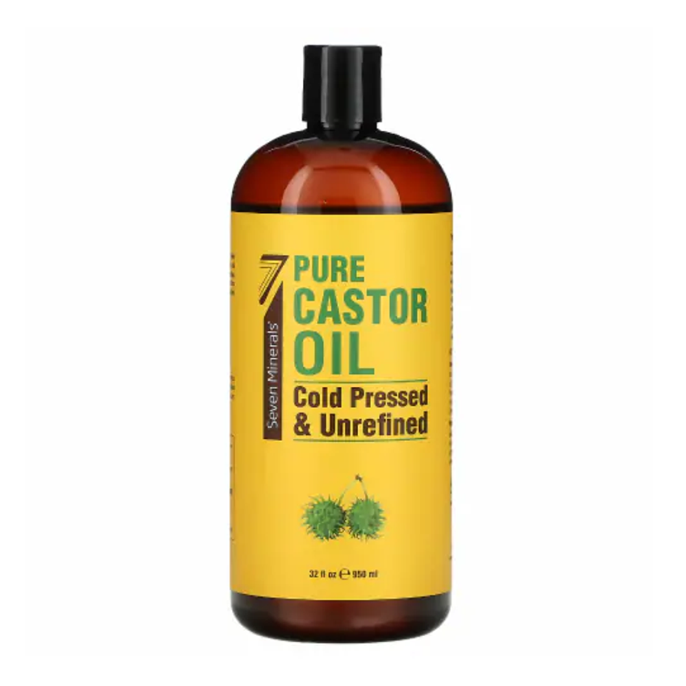 Castor Oil By Seven Minerals Cold Pressed And Unrefined - 950ML