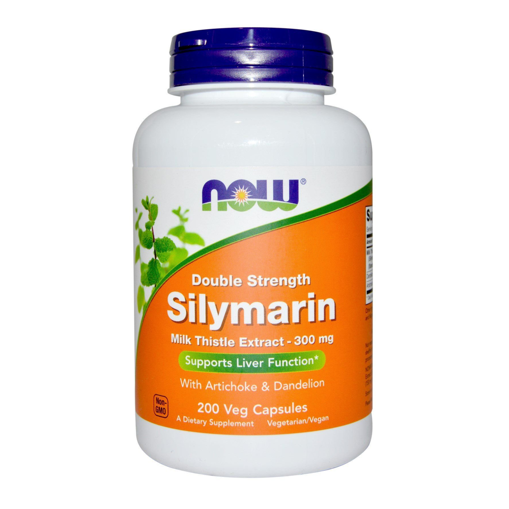 NOW Foods Silymarin 300mg - Milk Thistle Extract - 200 Veg Capsules
